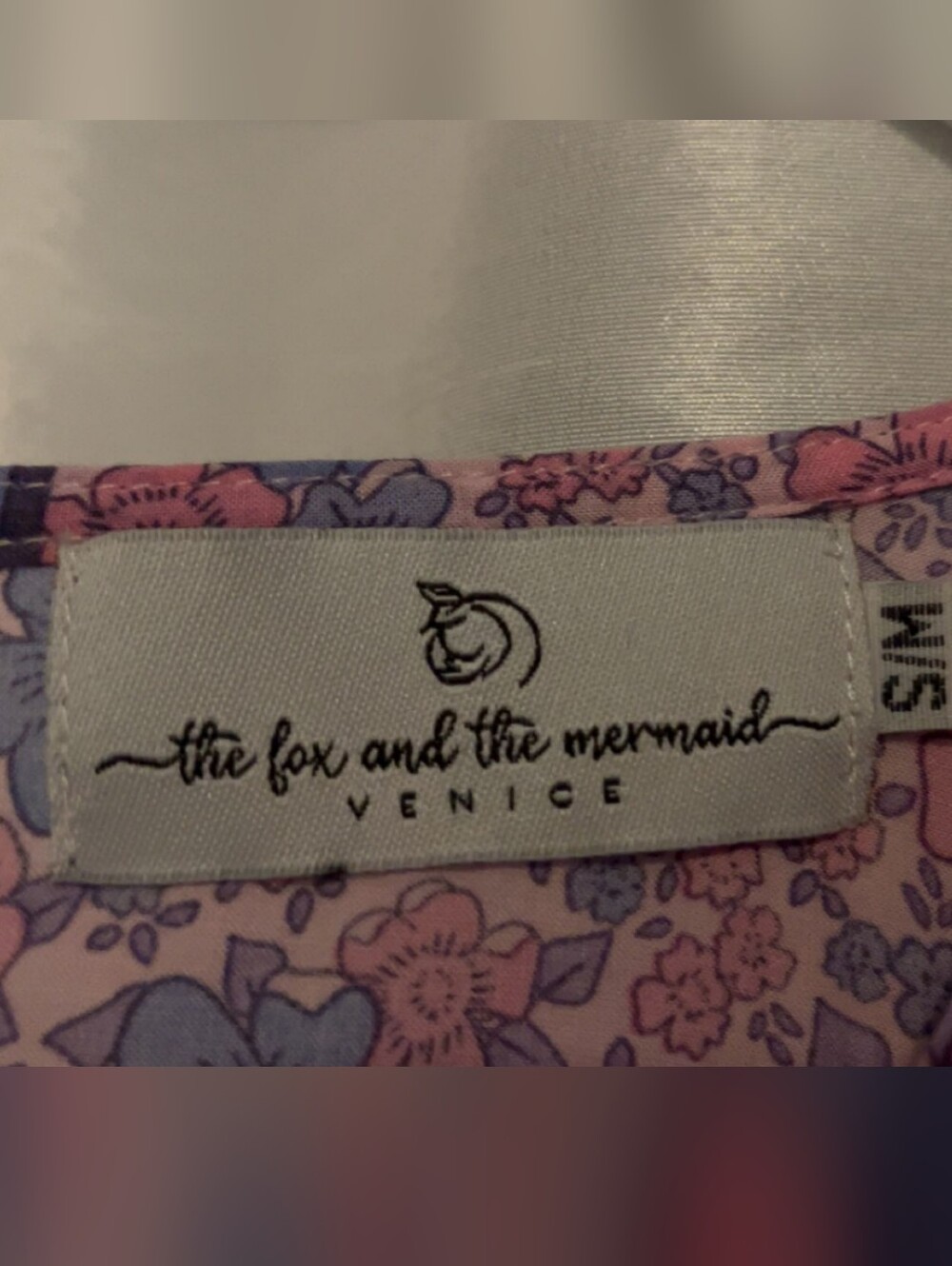 Vintage-Inspired Floral Jumpsuit in Purple and Pink. The Fox And The Mermaid. - Picture 3 of 3